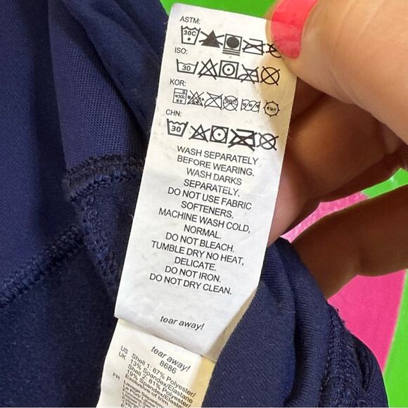 Brooks Blue Leggings 7/8 Length Snug Fit. Thermal. Size XXL. In excellent cond! - Picture 7 of 9